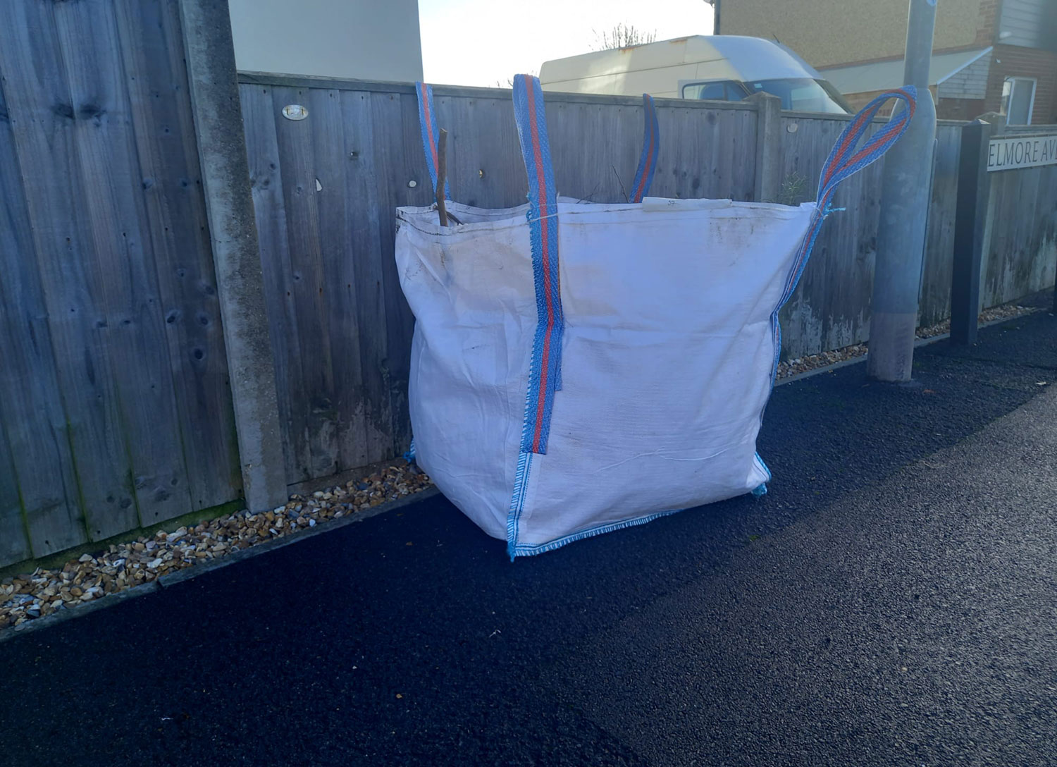 Large bag full of garden waste - TGS Garden Waste Services